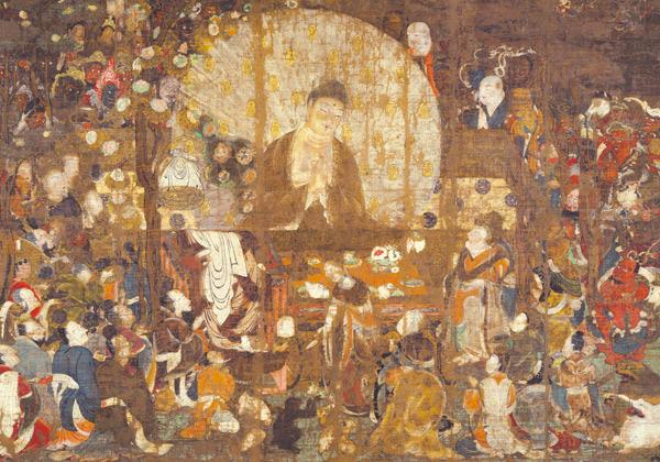 平安仏画の最高傑作、 母に説法するため復活したブッダ！国宝「釈迦金棺出現図」平安時代・11世紀、京都国立博物館蔵